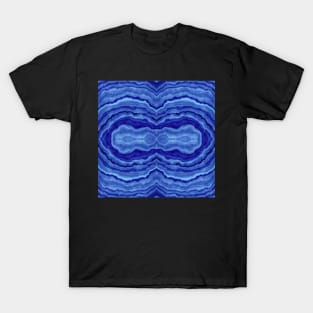 Blue Agate Abstract T-Shirt